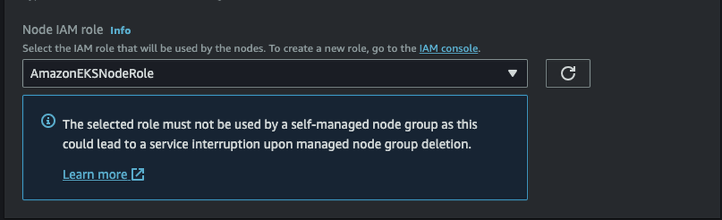 Select the node role